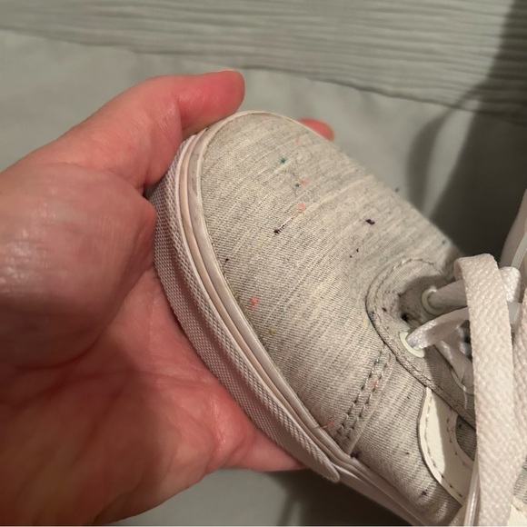 Vans Old Skool Jersey Knit Grey Speckled Sneakers size 4Y - Picture 6 of 6